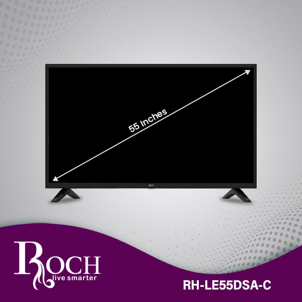 ROCH 55″ Smart TV + Android (RH-LE55DSA-C) available at Easy Shopen Ghana